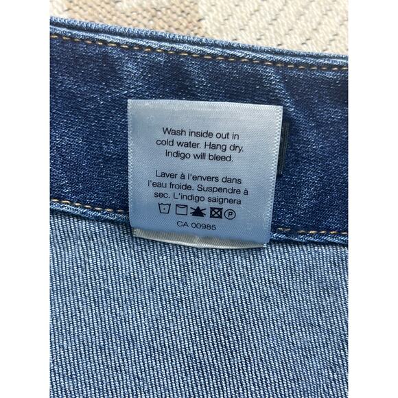 Veronica Beard Arya Straight High Rise button fly bright blue jeans, size 32/14 - Picture 6 of 15